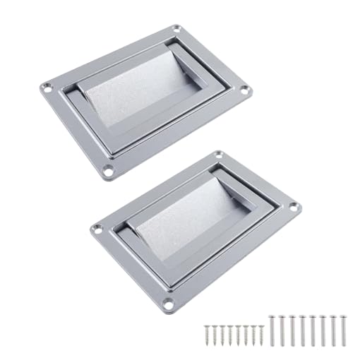 Image of Bitray Recessed Pull Handle 5.07 inch /129mm Zinc Alloy for Deck Hatch - Silver