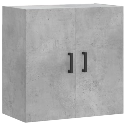 vidaXL Armoire Murale, Placard Suspendu avec Rangement, Meuble Flottant de Salon Salle de Séjour Intérieur, Moderne, Gris Béton Bois d'Ingénierie