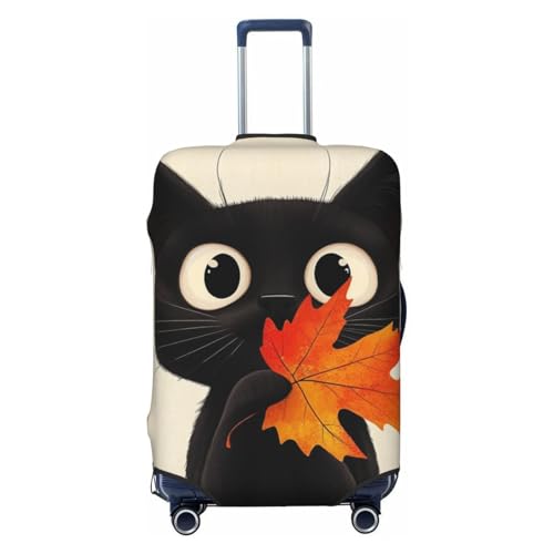 Fall Cat Print Suitcase Covers Protectors, Luggage Covers For 18~32
