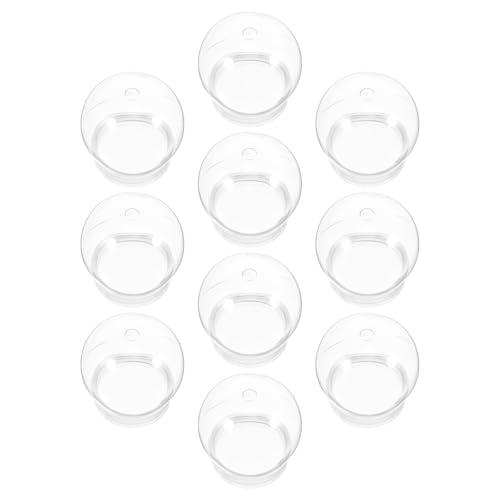 SWETRACE 10pcs DIY Plastic Snow Globes 150ml Water Globes with Screw Cap for Christmas Crafts Making Supplies Home Decoration