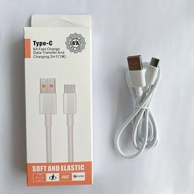 6A Usb Super Fast Charging Cable Type C High Speed Charger Data Cable For Android