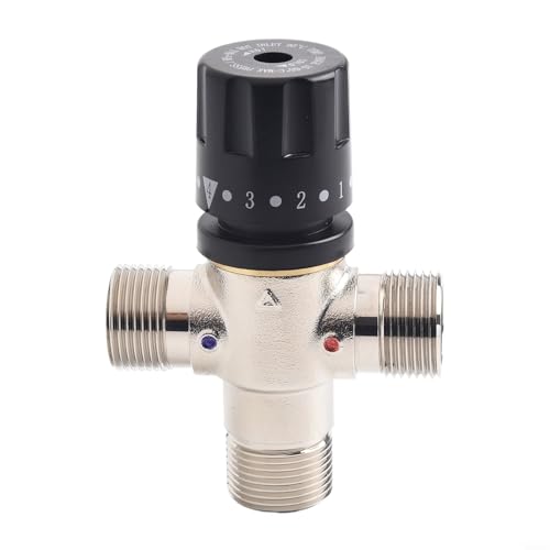 Vanne de mélange thermostatique DN20 pour chauffe-eau solaire et radiateur - 2
