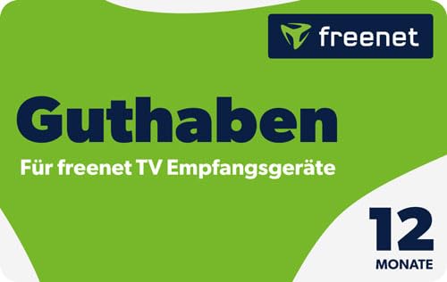Guthabenkarte für Freenet TV 12 Monate - für Deutschland - per E-Mail