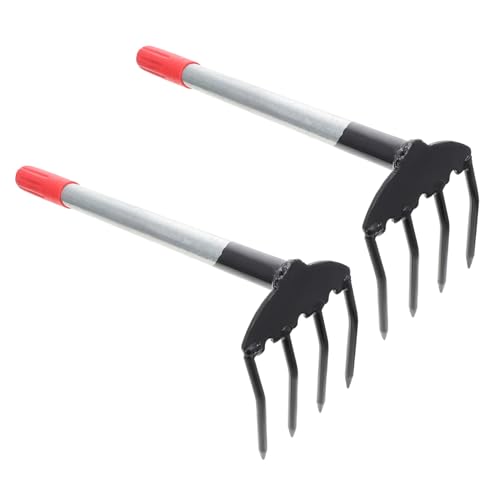 BESPORTBLE Juego 2 Utensilios Jardín Cultivo con 4 Dientes
