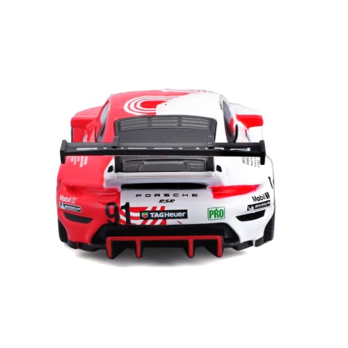 Bburago Porsche 911 RSR LeMans escala 1:43 Rojo miniatura 5