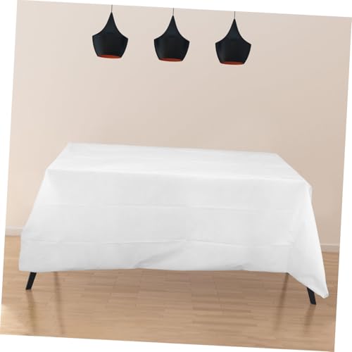 Nappes Blanches Jetables Plastique Rectangulaires de Fête 11 Pcs - 8