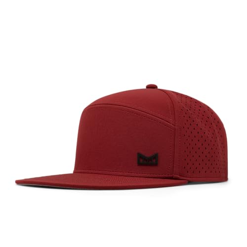 Image of melin Trenches Icon Hydro, Performance Snapback Hat, Water-Resistant Flat Bill Caps for Men & Women, Golf, Running or Workout
