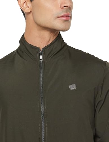 Image of Qube by Fort Collins Men's Windcheater, Lightweight, Windproof Polyester Standard Length Jacket for Year-Round Casual & Daily Use