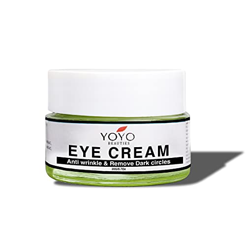 Yoyo Beauties Cucumber Eye Cream with Aloe Vera Remove Dark Circles Anti-Wrinkle Cucumber Under Eye Cream Refresh & Renew Skin for Both Men & Women 0.7 Oz (Pack of 1)
