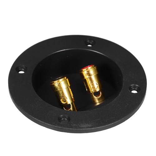 Cabilock Speaker Box Terminal Cup Round Junction Box Pure Binding Post Wire Connector for Car and Home Subwoofer Space Efficient Design Fit for Easy Installation