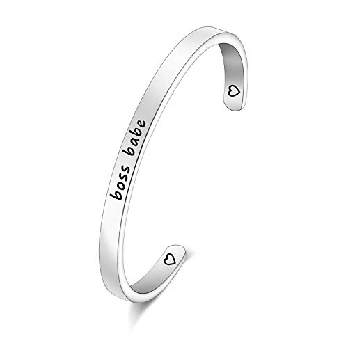 Image of CHOORO Boss Babe Bracelet Gift for Boss Best Boss Ever Boss Jewelry Bosses Day Boss Gift