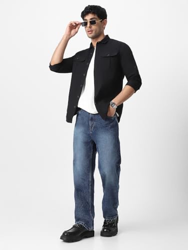 Image of Urbano Fashion Men's Cotton Full Sleeve Regular Fit Casual Solid Shirt