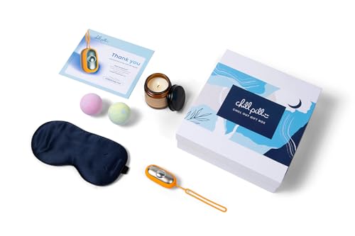 The-Chill-Pill-Chill-Unwind-Gift-Box-Sleep-Mask-Bath-Balls-Aromatherapy-Candle-The-Chill-Pill-Sleep-Aid-Device-Mend-Your-Mentals-Best-Gift-for-People-in-Need-of-Stress-Relief-and-Relaxation