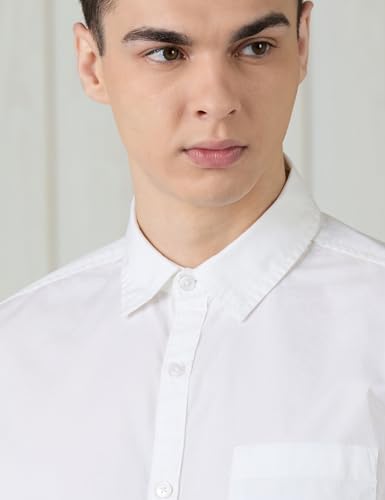 Image of Amazon Brand - Symbol Men's Cotton Shirt | Casual | Plain | Full Sleeve | Summer - Regular Fit (Available in Plus Sizes)