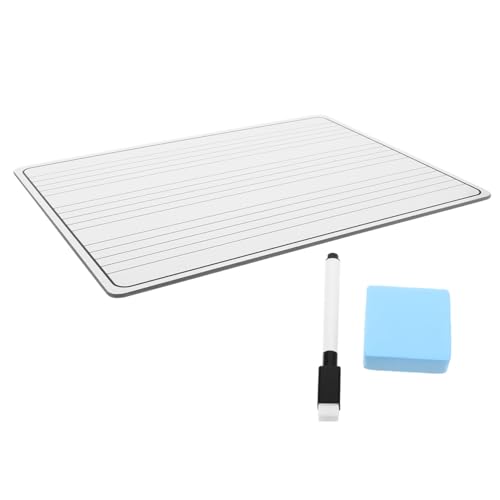 WEKAMOS Doppelseitiges Whiteboard mit Musiknotenlinien und Leerer...