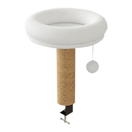 Tisch für Katzenbett- 1200g Warmer Katzenhängematte- Tisch | Kippsicher, 360° drehbar, verstellbar, für Innen, Außen, Haus, Winter, Fensterbank, Schlafzimmer, so
