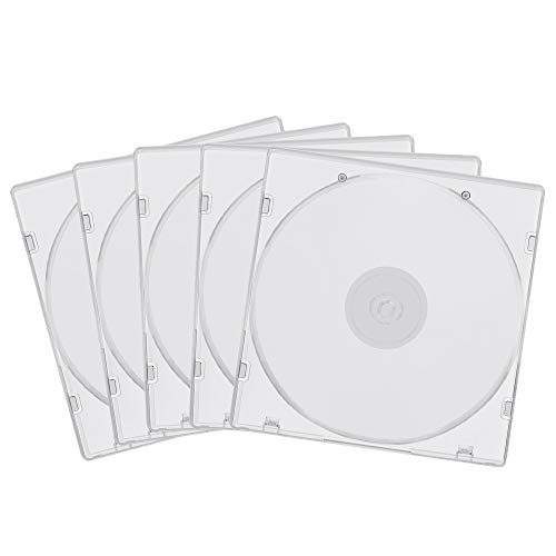 Lucky Monet 10 Pack 5.2Mm Cd Case Slim Single Super Clear Pp Poly Plastic Cd Dvd R Cdr Case Disc Storage Wallets With Outer Sleeve #TOP18