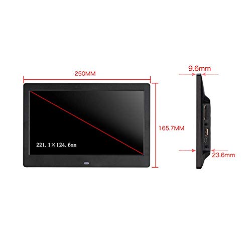 Cadre photo numérique anti-écran noir écran de table électronique 10 pouces haute résolution 1024x600