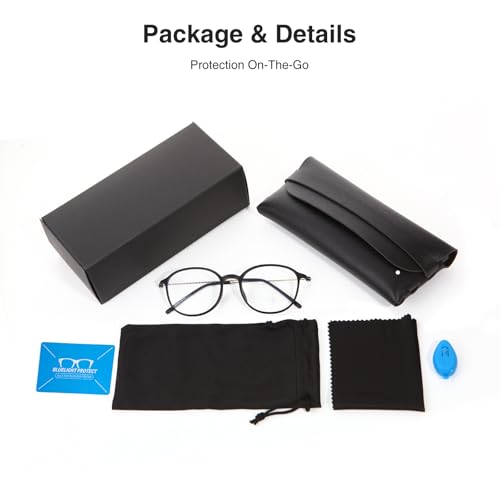 Image of Blue Light Glasses for Women Round, Blue Light Blocking Glasses for Computer, TV, Phone Use, Anti-Eyestrain