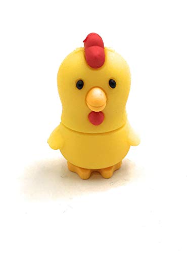Clé USB 128 Go en forme de coq jaune Onwomania, le cadeau informatique drôle