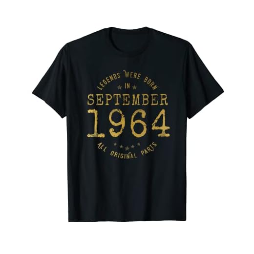 58 años Cumpleaños Las Leyendas nacen en Septiembre de 1964 Camiseta