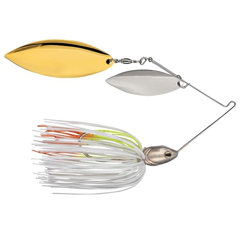 Strike King Tour Grade Spinnerbait Fishing Lure, 4/0 Single Gamakatsu Hook, Weight Forward Head Design