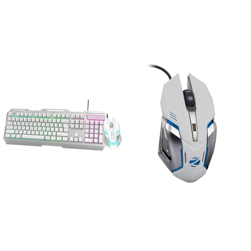 Image of Zebronics Transformer Gaming USB Keyboard & Mouse Combo,Braided Cable,Durable Al Body,Multimedia Key
