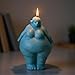 YANYONG Standing Fat Woman Body Candle Mold Body Candle Silicone Molds for Candles Making Resin Casting Aromatherapy Candles Handmade Wax Home Decor
