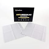 LinaClean 2er Pack Anti Beschlag Brillentücher, kein Maskennebel mehr, für alle Gläser geeignet....