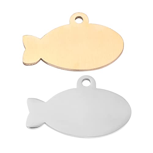 GRIRIW 2pcs Cat Dog Id Tags Engraved Pet Charm Collars for Dogs and Cats Adorable and Delicate Design Present for