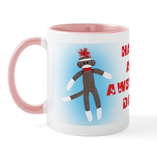 Taza de cerámica 11 oz Awesome Sock Monkey miniatura 2