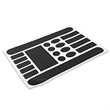 Jonikuper Protector de marco de fibra de carbono impermeable para bicicleta de montaña y carretera, negro mate (negro carbón)