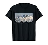 Mejor escalador de montaña Mount Everest Lhotse Nuptse Summit Camiseta
