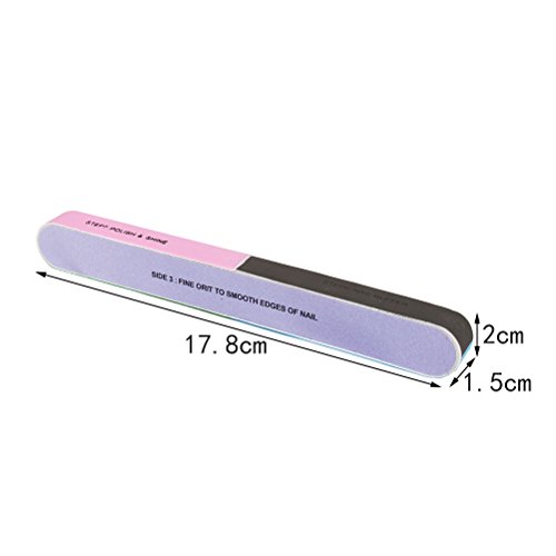 Ofoen 12 Stück Nagelfeile, Nail Art Maniküre Schleif Tool – Bild 4