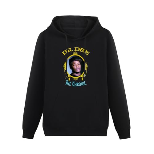 TAI DU Dr.DRE The Chronic Black Printing Graphic - Sudadera unisex con capucha para hombre, Negro , L