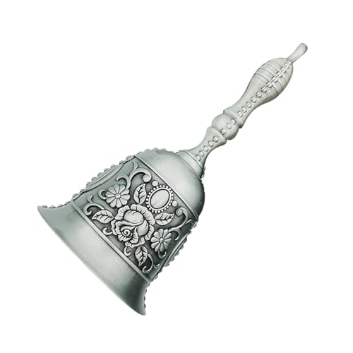 Campanello a mano, in metallo, stile vintage, decorazione estetica di lusso, per matrimoni, hotel, cucina, suoneria