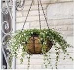 Panacea Hanging Basket Finial 14 " Steel Rust