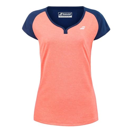 Camiseta Babolat Play Cap Coral Mujer