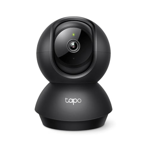 Tapo C201 Caméra de Surveillance intérieure WiFi 360°, Vision Nocturne 1080P, détection de...