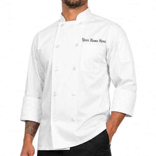 ChefsCloset Personalized Embroidered Coat