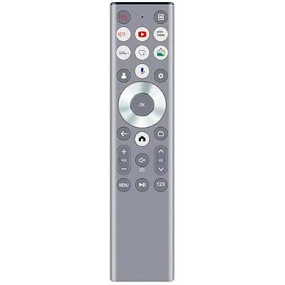 ERF6G80H Voice Replacement Remote Control Applicable for Hisense QLED 4K S7N CanvasTV Series Dolby Vision HDR Google Smart TV 55S7N 65S7N 75S7N 85S7N