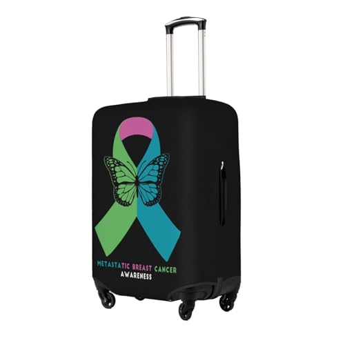 Travel Luggage Cover Metastatic Breast Cancer Awareness 2 Fashion Washable Baggage Suitcase Protector Fit For Luggage Small2