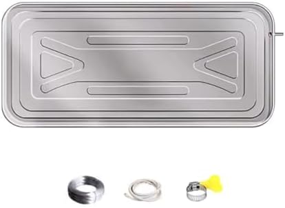 Durable Stainless Steel Drip Tray for Air Conditioner Units, Efficient Condensate Drain Pan for Moisture Control, Essential AC Maintenance Accessory