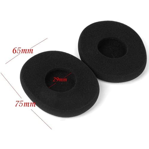 Image of Crysendo Replacement Ear Pads for Logitech H 800 Earpads, 2 Pair, Black | 2 pairs Protein Leather replacement headphone cushions for worn earpads; soft foam padding; easy-fit replacement design