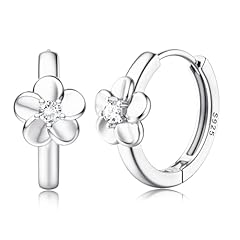 Rhodium Plated Earrings - Clear CZ