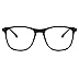 Unisex Glasses Frame Fashion Bright Black Rectangle Full Frame Decoration Prescription Glasses