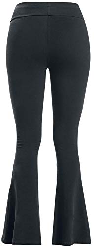 Gothicana by EMP Donna Leggings Neri con Risvolti