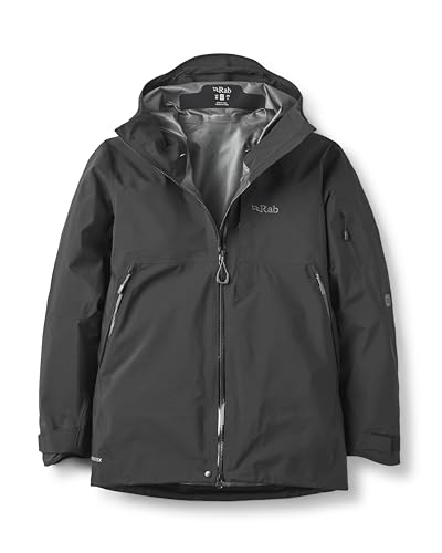 Rab ラブ スキーウェア アウター ジャケット メンズ レディース ＜2026＞QWI-59 / Khroma Diffuse GTX Jacket【GORE-TEX】 Black UKサイズＭ/JPNサイズL