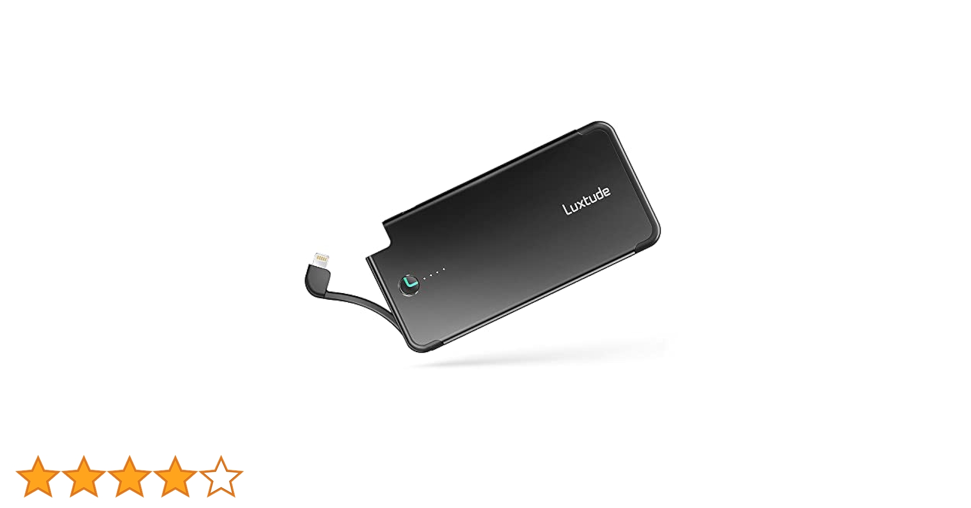 Amazon | Lightningケーブル一体型 5,000mAhモバイルバッテリー