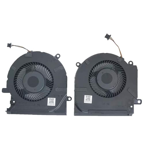 Image of Fan Compatible For - CPU GPU Fan Pair - Hp Omen 15-EN1035UR, 15-EN1036AX, 15-EN1036NL, 15-EN1036UR, 15-EN1037AX (12-Volts) Laptop Cooling Fan Cooler Replacement